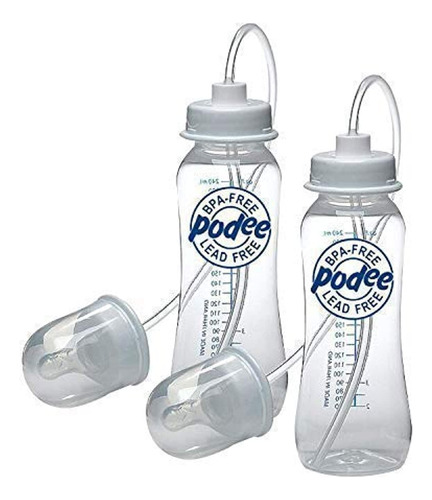 Podee - Botella Manos Libres Para Bebe, Sistema De Alimentac