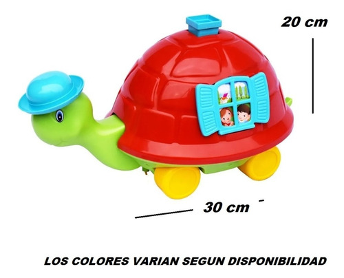 Imagen 5 de 7 de Juguete Didáctico Arrastre Tortuga Manuelita Riva Calesita