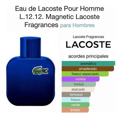 Lacoste Puir Lui Magnetic // 100ml //   Eau De Toilette 