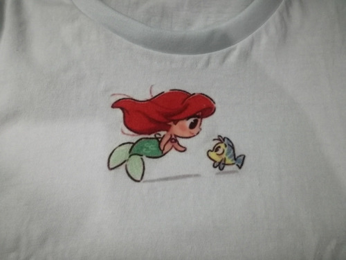 Remera Mujer Sirenita Y Princesas Retro Disney Pack X 10
