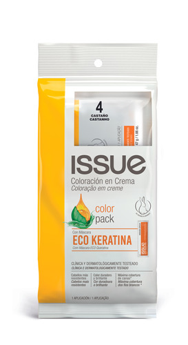 Coloración En Crema Tinta Issue Color Pack Eco Keratina Ub