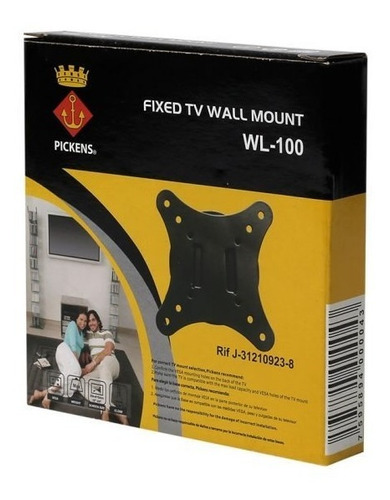 Imagen 2 de 2 de Base Pickens Para Tv O Monitor De 10 A 24 Wl-100 Led O Lcd