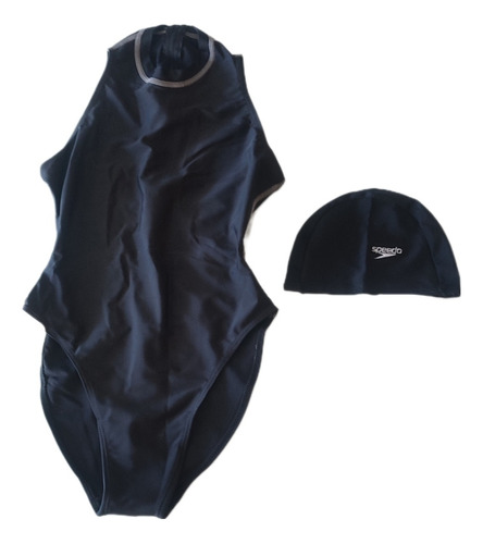 Traje De Baño Natación Speedo Talla 10 + Gorro 