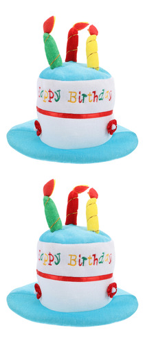 Gorro Para Niños Con Decoración De Fiesta De Cumpleaños, 2 U