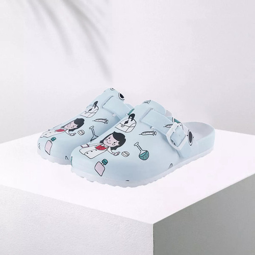 1 Par De Zapatos De Enfermera De Enfermería Estampados Para