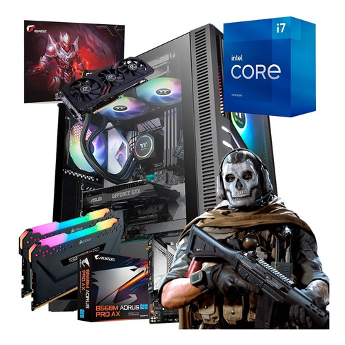 Imagen 1 de 7 de Pc Gamer I7 - Corsair 32gb - Gtx1660 S - Gab. Tt Versa T35