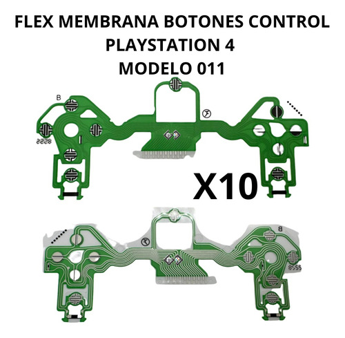 10 Membrana Flex 011 Compatible Control Ps4 Playstation 4