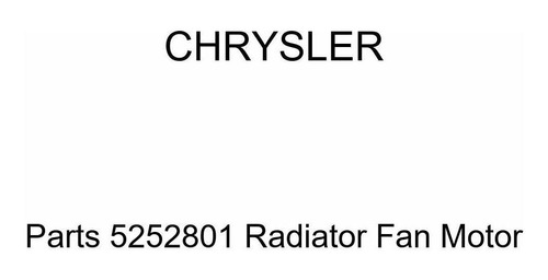 Pieza Original Chrysler Motor Ventilador Para Radiador