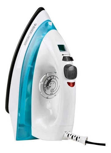 Plancha De Vapor Y Rocio Black And Decker Irbd100 Color Blanco/Azul