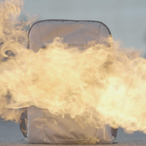Mochila Ignífuga Y Resistente Al Agua Doble Cierre, Im...
