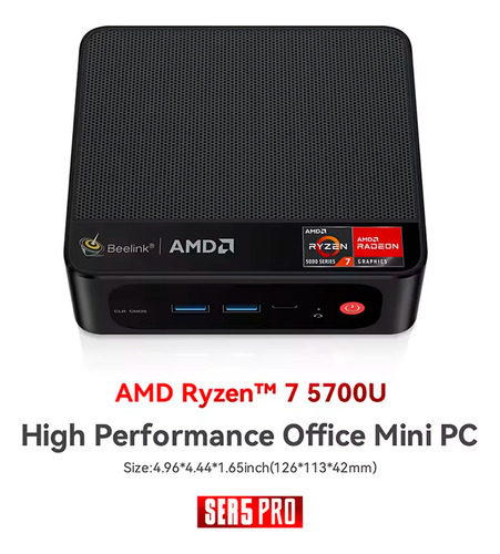 Mini Pc Ser5 Amd Ryzen 7 5700u 32 Gb Ram 1tb Ssd M.2