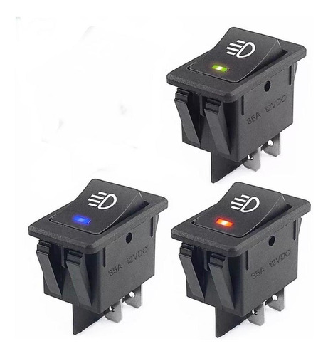 Suiche Botón Interruptor Basculante Luces Universal Carros
