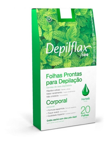 20 Bandas Depilatorias Corporales Profesionales 