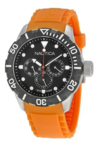 Reloj nautica naranja caucho deals