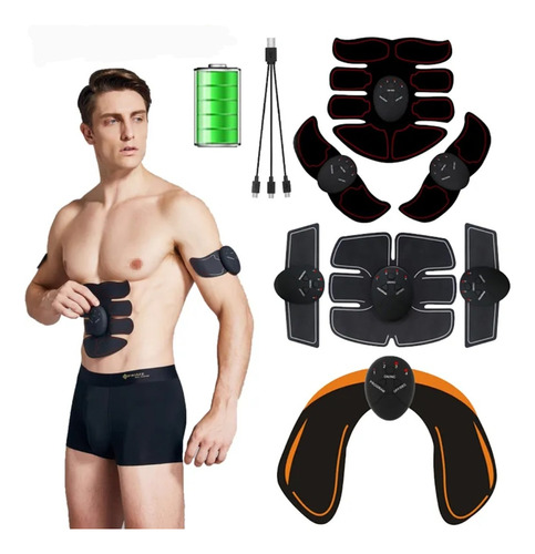 Electro Estimulador Muscular Abdomen + Gluteos 2 En 1 Ems 