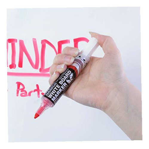 Marcador de quadro branco Pentel MWL6-b Maxiflo, tinta vermelha