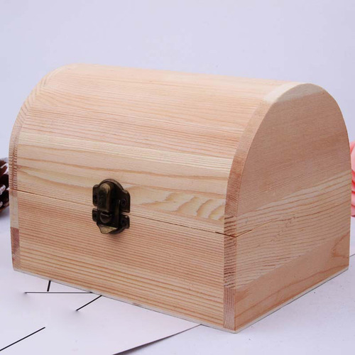 Caja De Madera Sin Terminar, Caja De 16cmx12cmx11,5cm