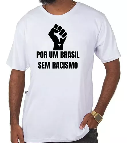Camiseta Camisa Consciência Negra Brasil Livre Do Racismo