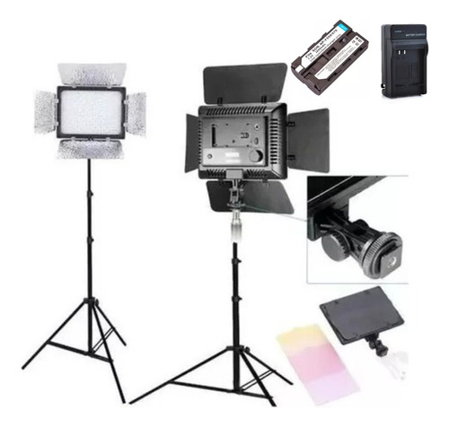 Kit Estudio 1 Tripe Universal +1 Iluminador Led 160 Filmagem