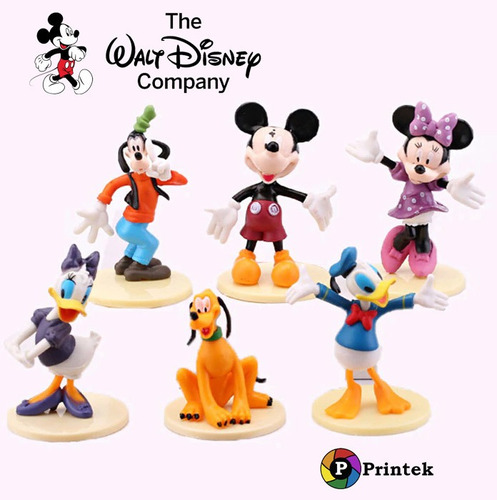 Figuras Clasicas De Disney - 6 Figuritas