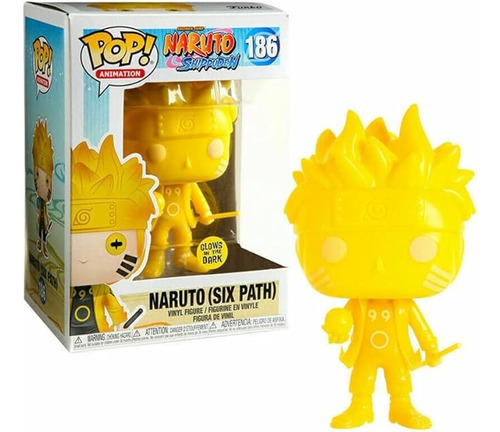 Funko Pop Naruto Glows Hot Topic Exclusive-naruto (six Path)