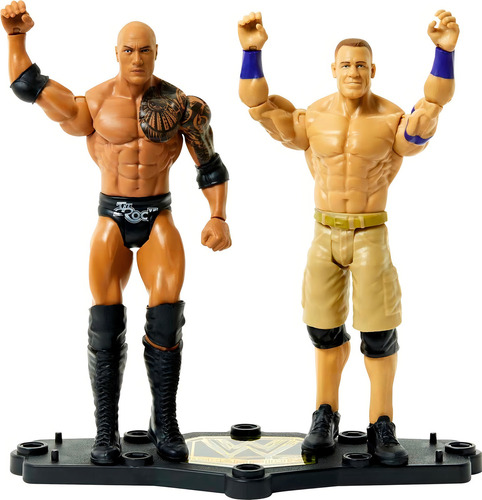 Figuras Wwe John Cena Vs The Rock Showdown