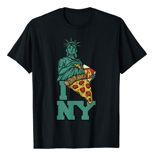 I Love New York Pizza Estatua De La Libertad Usa America Foo