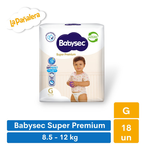 Pañal Babysec Super Premium G 18uds
