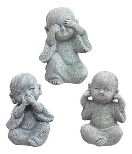 3 Estatuas De Monje, Buda Pequeño, Monje Pequeño, Adornos