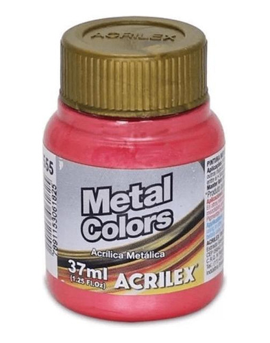 Tinta Metálica Acrilex 37ml Para Artesanato