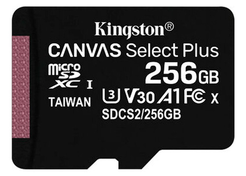 Memoria Micro-sd Kingston Canvas Select Plus, 256gb