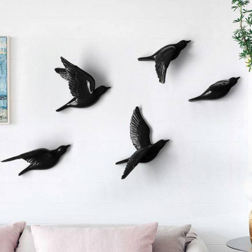 5x Decoración De Pájaros, Adorno Colgante, Escultura,