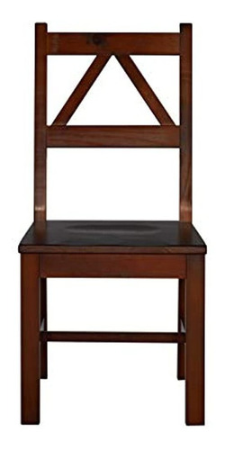 Linon Home Decor Titian Chair Antique Tobacco Finish