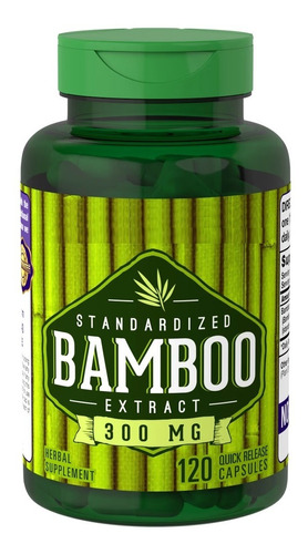 Extracto Bambu Bamboo Standardized 300 Mg Cabello Piel Uñas