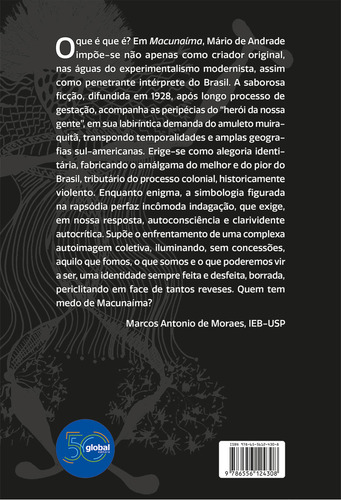 Macunaíma, o herói sem nenhum caráter, de Andrade de. Editora GLOBAL, capa mole em português, 2023