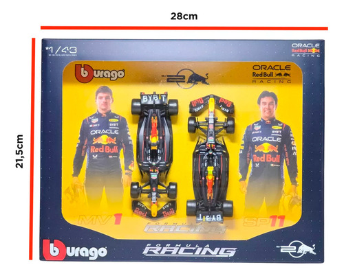 Kit Miniatura Carro F1 Red Bull Rb20 2024 1/43 Bburago