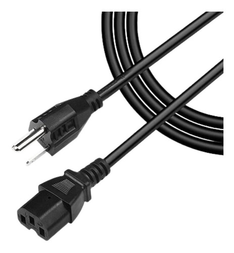 Cable De Poder De 1.5 Metros Para Pc, Monitor E Impresora