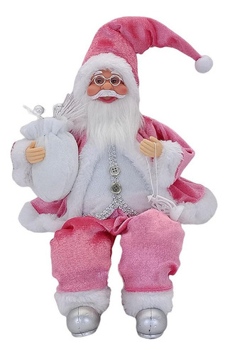 2024 Hermosa Sentada Tradicional Santa Claus Lazhu Doll