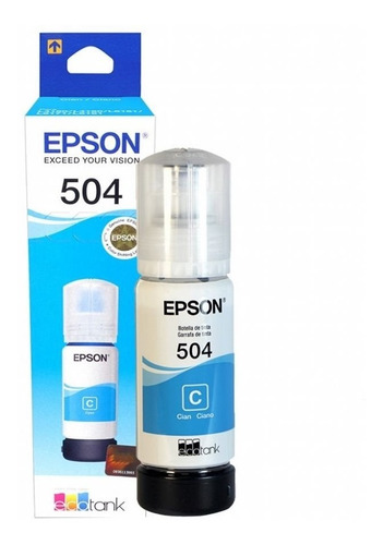 Tinta Cyan Epson Original T504 L4150 L4160 L6161 L6171