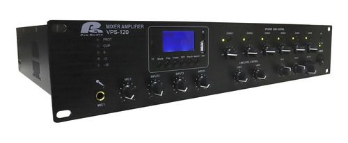 Pa Proaudio Vps-120 Amplificador  120w Fm/usb/sd/bt 6 Zonas