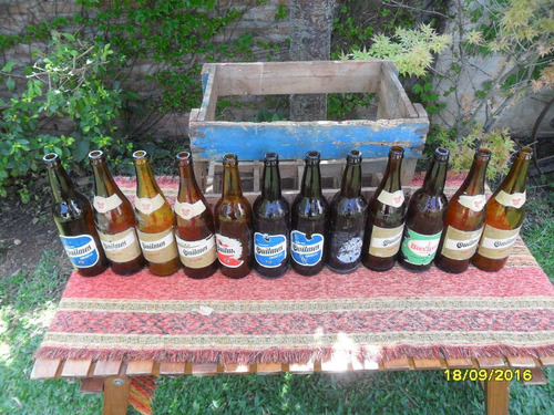 Lote 12 Botellas 660 Quilmes Cristal Imperial Biekert Pilsen