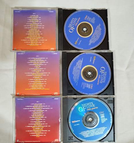Nights Of Love. Parte 2da. Intrepretes Varios Lote X 3 (c.d) Estándar (Usado)