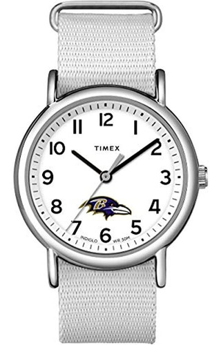 Reloj Timex Nfl Weekender Para Mujer De 38 Mm - Baltimore Ra