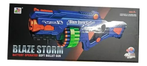 Pistola Minigun Arma 40 Dardos Blaze Storm 7050