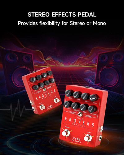 Pedal De Efeito De Reverberação Ekoverb Flamma Fs22 Ekoverb