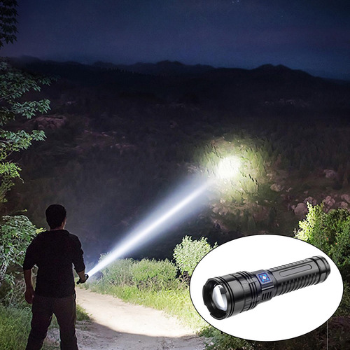 Linterna Led 20w Usb 5400mah Luz De Antorcha Al Aire Libre