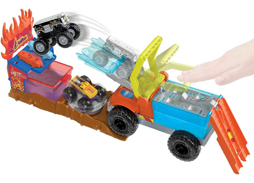 Hot Wheels Monster Trucks Arenabeukers Color Shifters 5 A...