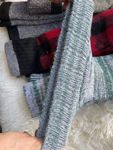 Imagen 3 de 4 de Precio X12 Calcetines Hombre 100% Algodón Grueso Invierno