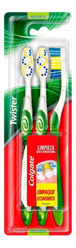 Cepillo Dental Colgate Twister Limpieza Multidimensinal - X3