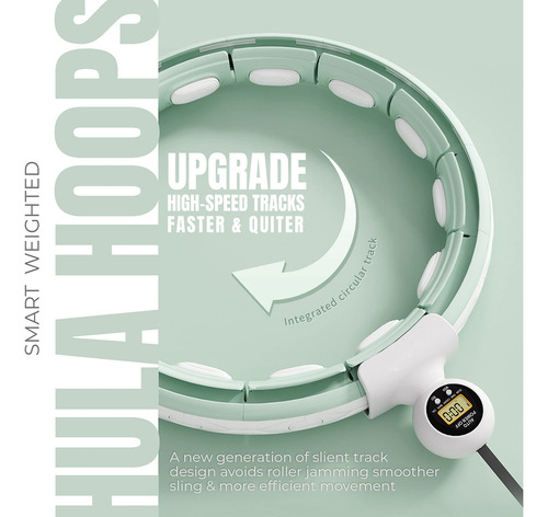 Hula Hoop Infinity Smart Hula Hoops Con 16 Nudos, 360